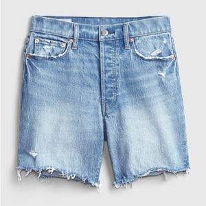 6" High Rise Cheeky Midi Shorts.Size 33/16 NWT